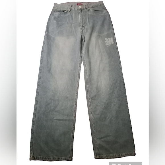 MAKAVELI | Vintage 2Pac Young Men's Light Blue Jeans | Size20(32×32) - Picture 2 of 8